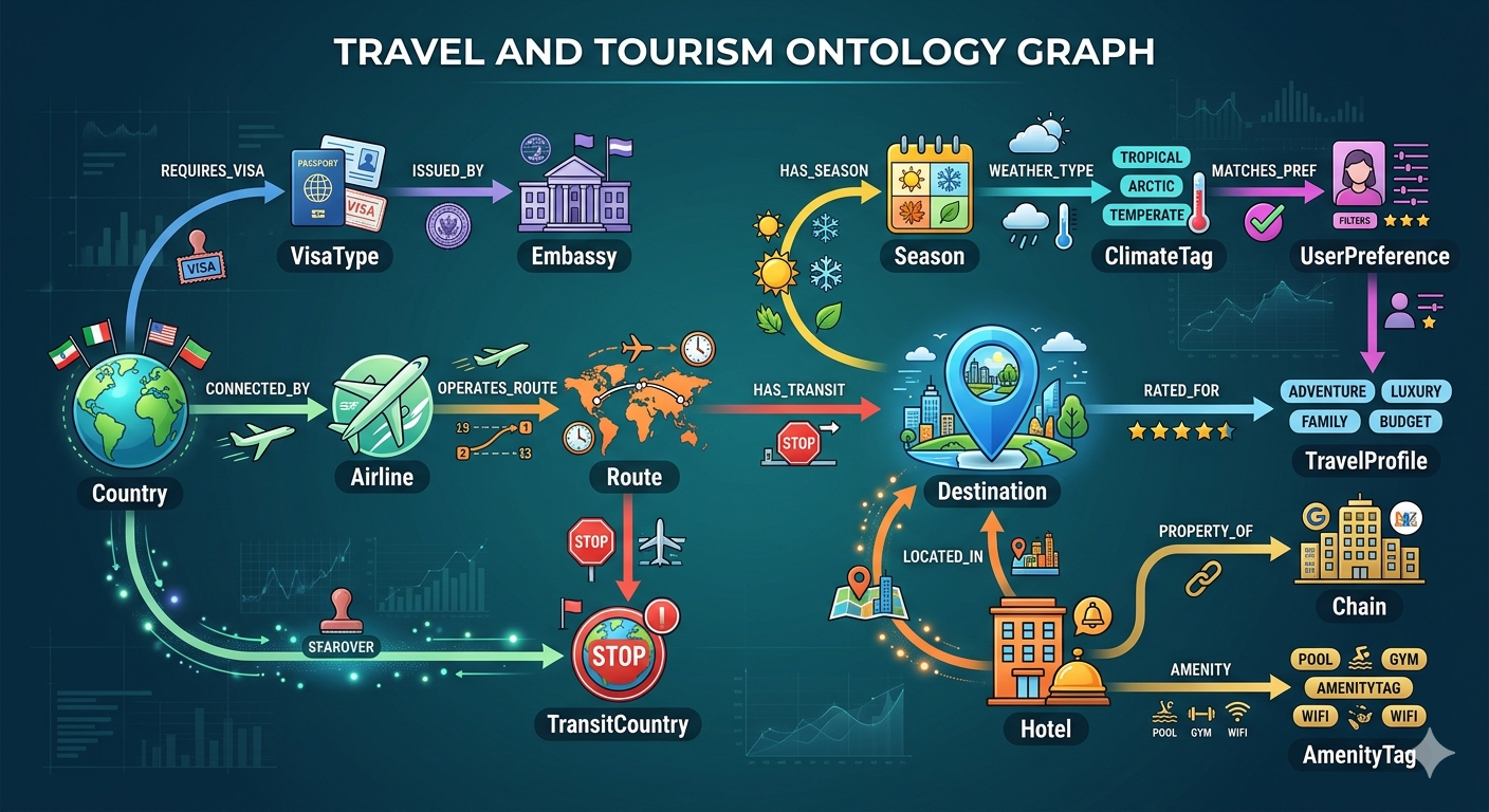 Travel and Tourism Ontology Graph